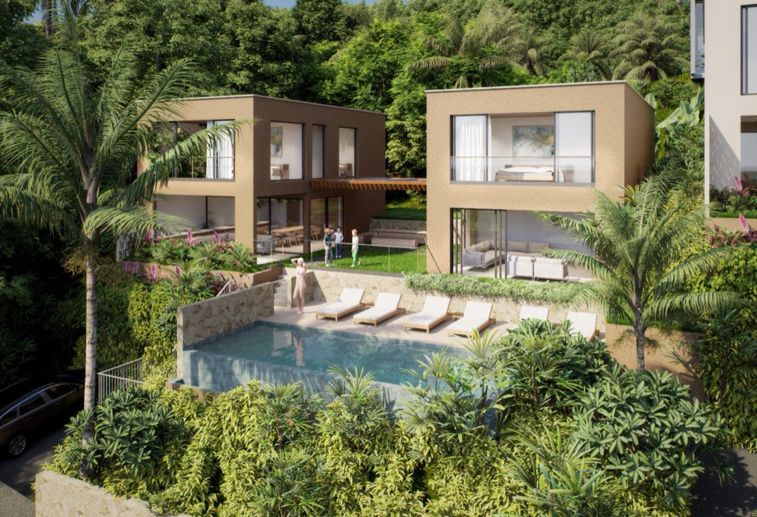 Brand New Khoa Pra Nature Framed Seaview Villas